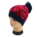 OEM New Design Knit Fancy Yarn Hand Knit Adult Bucket Hat Beanie